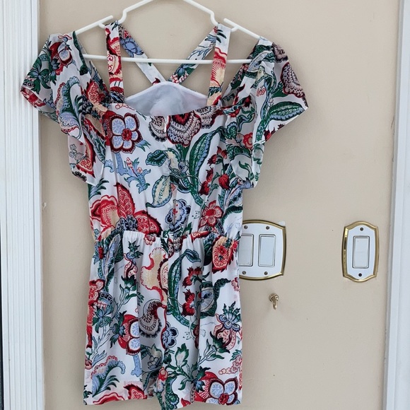 NWT Club Monaco romper floral silk - Picture 6 of 9